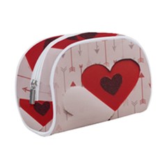 Valentine Day Heart Love Logo Make Up Case (small) by artworkshop