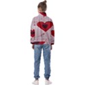 Valentine Day Heart Love Logo Kids  Half Zip Hoodie View2