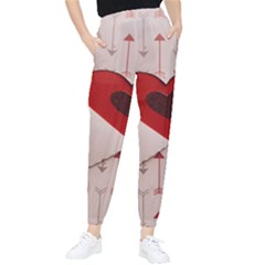 Valentine Day Heart Love Logo Tapered Pants by artworkshop