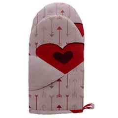 Valentine Day Heart Love Logo Microwave Oven Glove