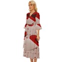 Valentine Day Heart Love Logo Midsummer Wrap Dress View2