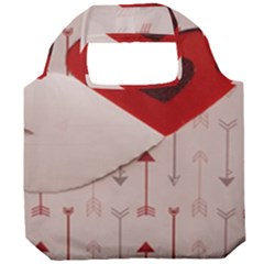 Valentine Day Heart Love Logo Foldable Grocery Recycle Bag by artworkshop