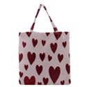 Valentine Day Heart Love Pattern Grocery Tote Bag View1