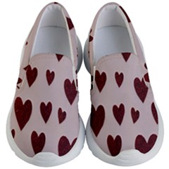 Valentine Day Heart Love Pattern Kids Lightweight Slip Ons