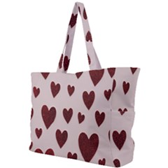 Valentine Day Heart Love Pattern Simple Shoulder Bag by artworkshop