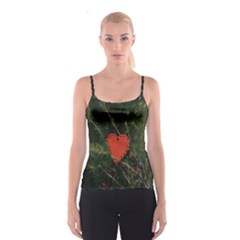 Valentine Day Heart Love Spaghetti Strap Top by artworkshop