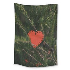 Valentine Day Heart Love Large Tapestry by artworkshop