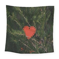 Valentine Day Heart Love Square Tapestry (large) by artworkshop