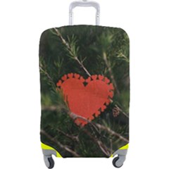 Valentine Day Heart Love Luggage Cover (large) by artworkshop