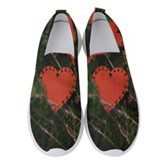 Valentine Day Heart Love Women s Slip On Sneakers by artworkshop