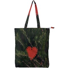 Valentine Day Heart Love Double Zip Up Tote Bag by artworkshop