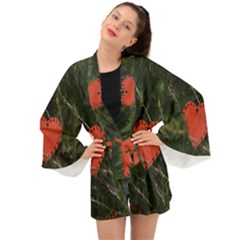 Valentine Day Heart Love Long Sleeve Kimono by artworkshop