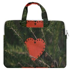 Valentine Day Heart Love Macbook Pro 13  Double Pocket Laptop Bag by artworkshop