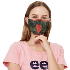 Valentine Day Heart Love Fitted Cloth Face Mask (adult) by artworkshop