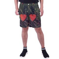 Valentine Day Heart Love Men s Pocket Shorts by artworkshop