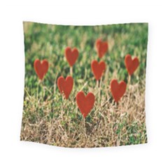 Valentine Day Heart Pattern Love Square Tapestry (small)