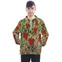 Valentine Day Heart Pattern Love Men s Half Zip Pullover View1