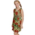 Valentine Day Heart Pattern Love Kids  Sleeveless Tiered Mini Dress View2