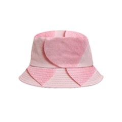 Valentine Day Heart Pattern Pink Inside Out Bucket Hat (kids) by artworkshop