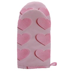 Valentine Day Heart Pattern Pink Microwave Oven Glove