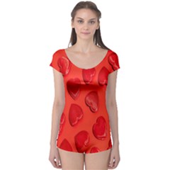 Valentine Day Heart Pattern  Boyleg Leotard  by artworkshop