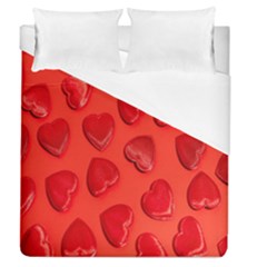 Valentine Day Heart Pattern  Duvet Cover (queen Size) by artworkshop