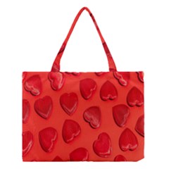 Valentine Day Heart Pattern  Medium Tote Bag by artworkshop