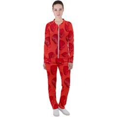 Valentine Day Heart Pattern  Casual Jacket And Pants Set by artworkshop