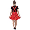 Valentine Day Heart Pattern  Velvet Suspender Skater Skirt View2