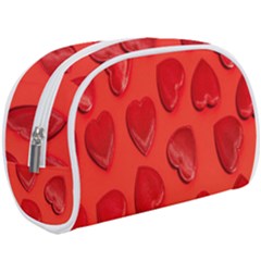 Valentine Day Heart Pattern  Make Up Case (large) by artworkshop