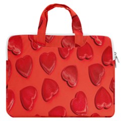 Valentine Day Heart Pattern  Macbook Pro 16  Double Pocket Laptop Bag  by artworkshop