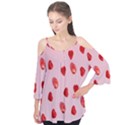 Valentine Day Heart Pattern Flutter Tees View1