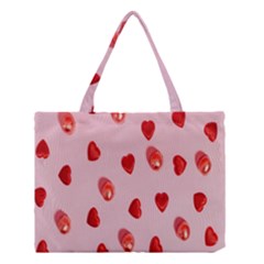 Valentine Day Heart Pattern Medium Tote Bag by artworkshop