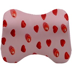 Valentine Day Heart Pattern Head Support Cushion by artworkshop