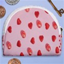 Valentine Day Heart Pattern Horseshoe Style Canvas Pouch View2