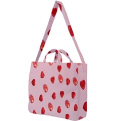 Valentine Day Heart Pattern Square Shoulder Tote Bag by artworkshop