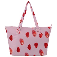 Valentine Day Heart Pattern Full Print Shoulder Bag by artworkshop