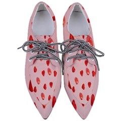 Valentine Day Heart Pattern Pointed Oxford Shoes by artworkshop