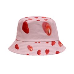 Valentine Day Heart Pattern Inside Out Bucket Hat by artworkshop