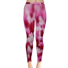 Valentine Day Heart Symbol Capsule Inside Out Leggings by artworkshop