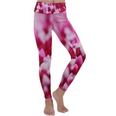 Valentine Day Heart Symbol Capsule Kids  Lightweight Velour Classic Yoga Leggings by artworkshop