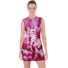 Valentine Day Heart Symbol Capsule Lace Up Front Bodycon Dress by artworkshop