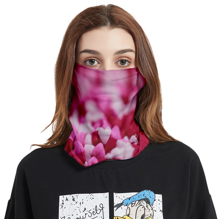 Valentine Day Heart Symbol Capsule Face Covering Bandana (Two Sides)