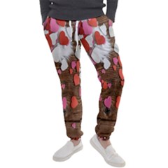 Valentine Day Heart Wallpaper Men s Jogger Sweatpants by artworkshop