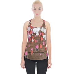 Valentine Day Heart Wallpaper Piece Up Tank Top by artworkshop