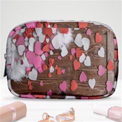 Valentine Day Heart Wallpaper Make Up Pouch (small) by artworkshop