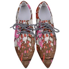 Valentine Day Heart Wallpaper Pointed Oxford Shoes by artworkshop