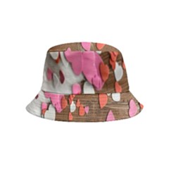 Valentine Day Heart Wallpaper Inside Out Bucket Hat (kids) by artworkshop