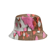 Valentine Day Heart Wallpaper Bucket Hat (kids) by artworkshop