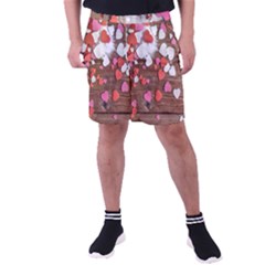 Valentine Day Heart Wallpaper Men s Pocket Shorts by artworkshop